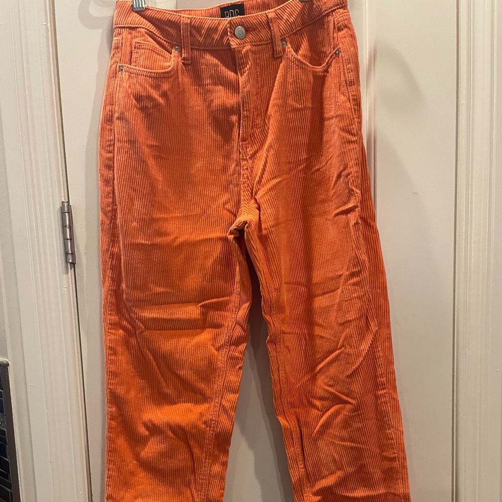 Urban Outfitters Size 26 orange BDG mom high rise corduroys